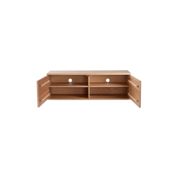 Szafka pod TV w dekorze jesionu w naturalnym kolorze 120x38x40 cm Sandviken – Jotex-image-1