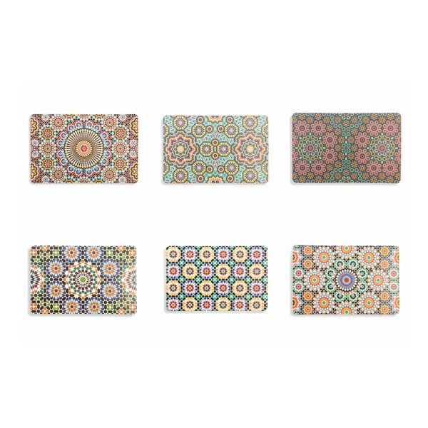 Zestaw 6 mat stołowych z tworzywa sztucznego Villa d'Este Marrakech