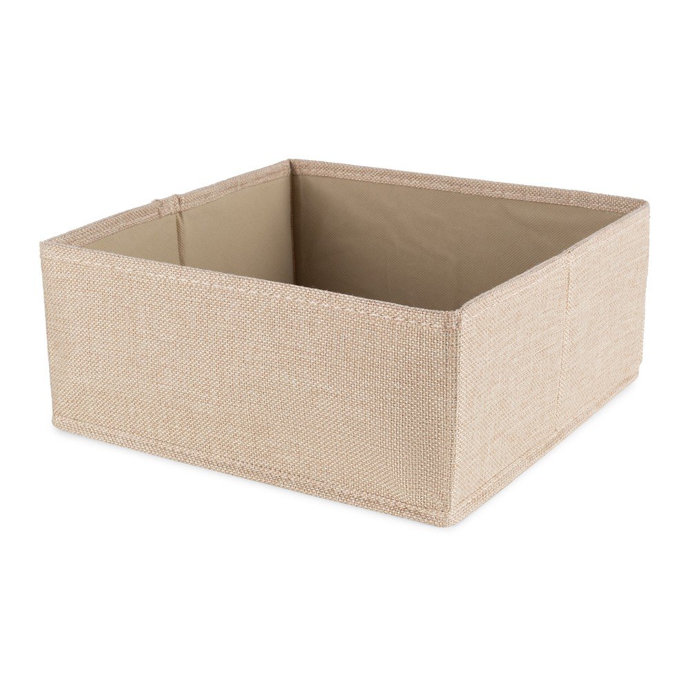 Beżowy tekstylny pojemnik 28x12x12 cm Sandy – Compactor