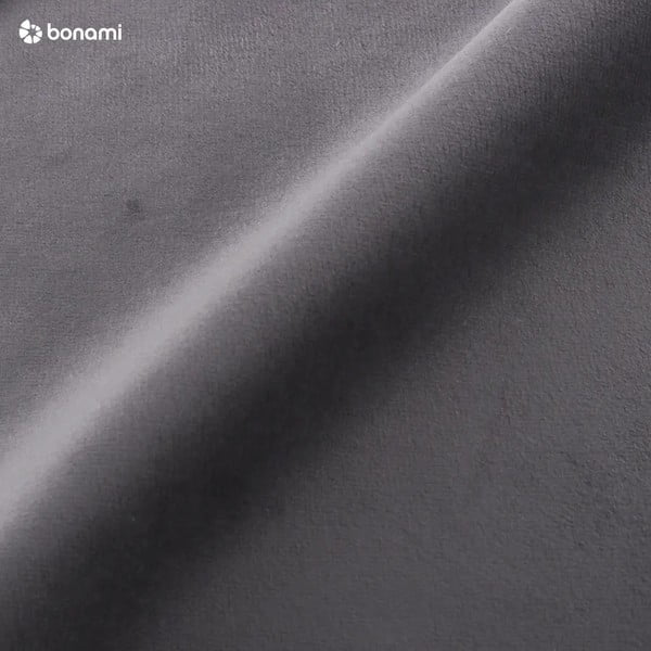 Ciemnoszare tapicerowane łóżko dwuosobowe ze schowkiem i stelażem 140x200 cm Anani – Makamii-image-4