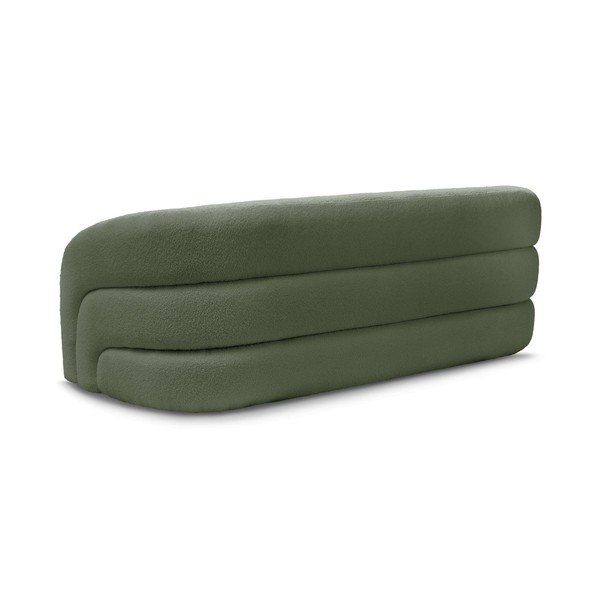 Zielona sofa z materiału bouclé 193 cm Elina – Bobochic Paris-image-4