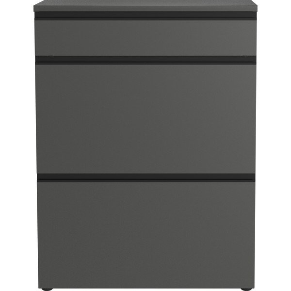 Antracytowa szafka na buty 80x107x29 cm Baldone – Germania-image-3