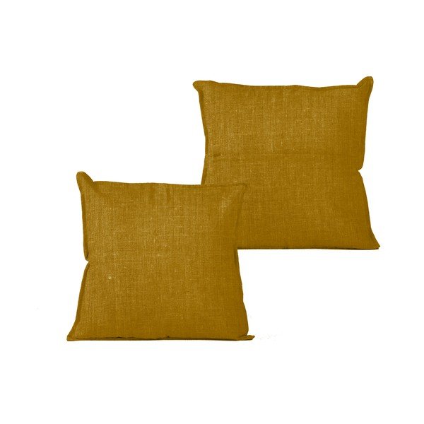 Musztardowa poduszka Really Nice Things Mustard, 45x45 cm-image-2