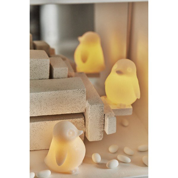 Biała dekoracja świetlna na baterie ø 7 cm Lou – Sirius-image-1