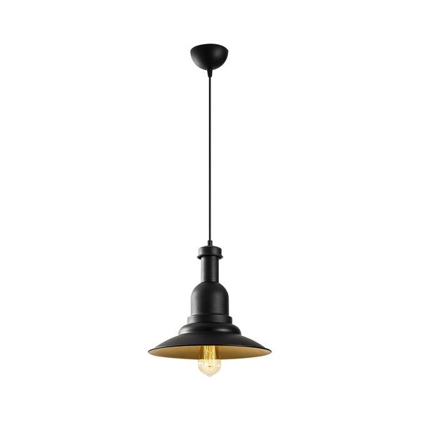 Czarna metalowa lampa wisząca Opviq lights Evgi-image-2