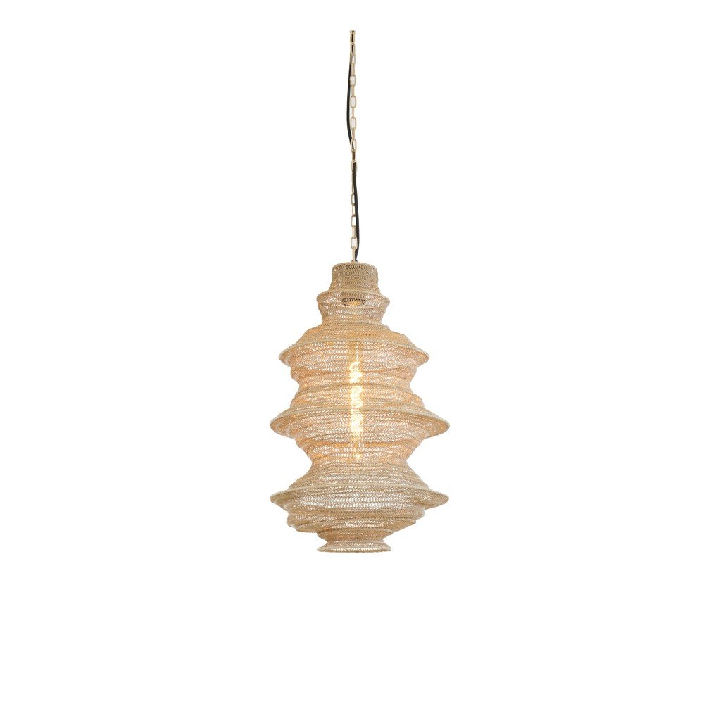 Beżowa metalowa lampa wisząca Nakisha – Light & Living (zdjęcie 3)