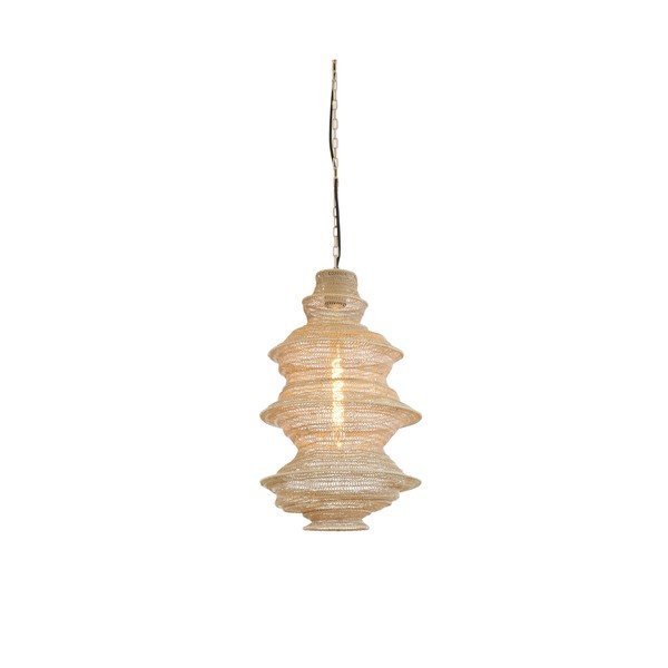 Beżowa metalowa lampa wisząca Nakisha – Light & Living-image-2
