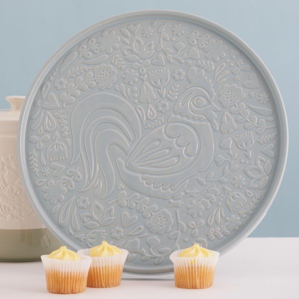 Szaroniebieski ceramiczny talerz do serwowania ø 30 cm Home to Roost – Mason Cash-image-1