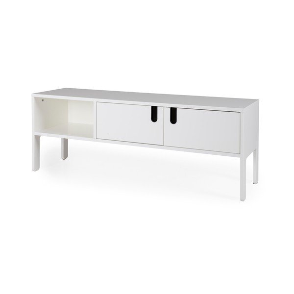 Biała szafka pod TV Tenzo Uno, szer. 137 cm-image-2