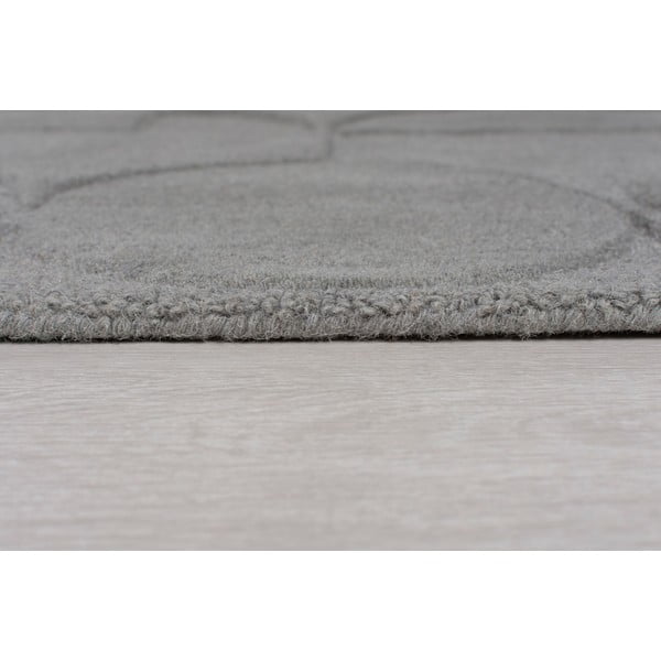 Szary okrągły dywan wełniany ø 160 cm Gigi – Flair Rugs-image-3