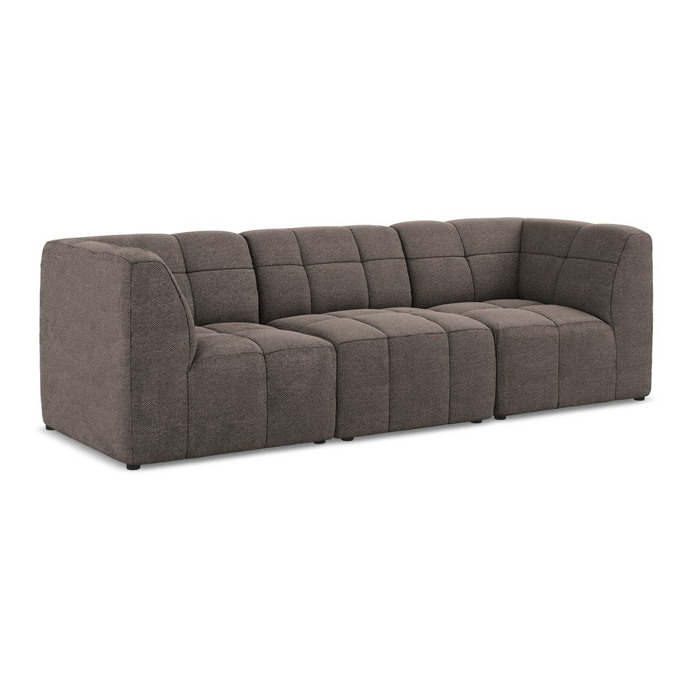 Brązowa sofa z materiału bouclé 255 cm Aloha – Makamii
