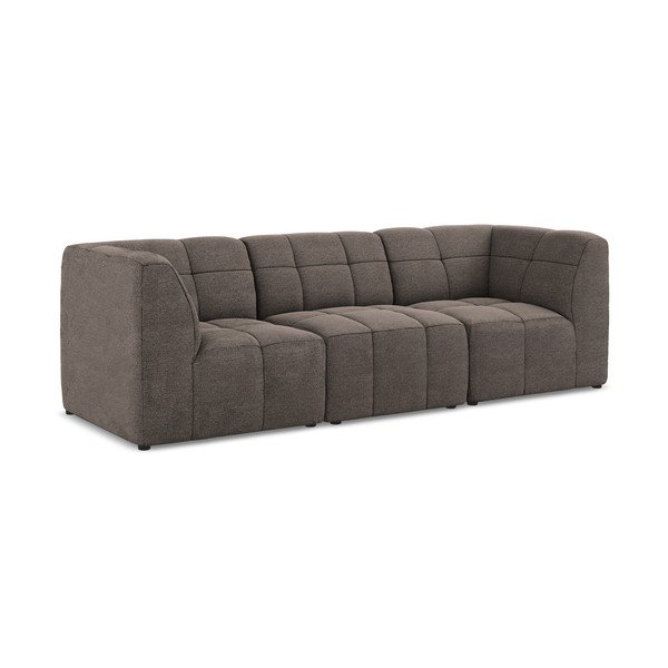 Brązowa sofa z materiału bouclé 255 cm Aloha – Makamii