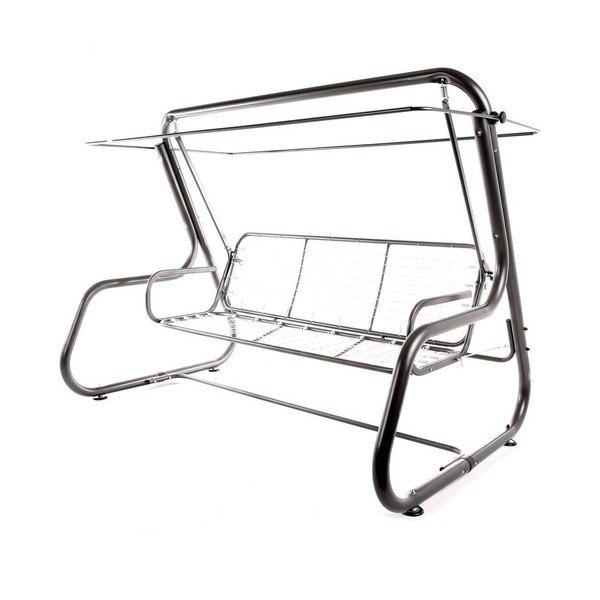 Czarna metalowa huśtawka ogrodowa Celebs – Dajar-image-1