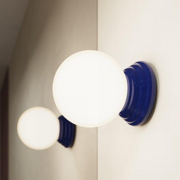 Niebieski kinkiet ceramiczny ø 12 cm Farsa – Sollux-image-2