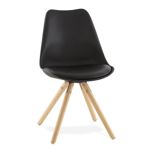 Czarne krzesło do jadalni Kokoon Design Tolik