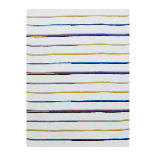 Beżowy dywan tuftowany ręcznie Bakero Stripe, 122x183 cm