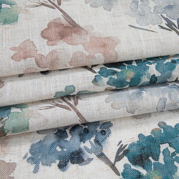 Jasnoniebieska/kremowa zasłona 135x250 cm Flosi – Restilo-image-3