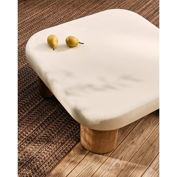 Stolik ogrodowy z betonowym blatem 80x80 cm Labra – Kave Home-image-4