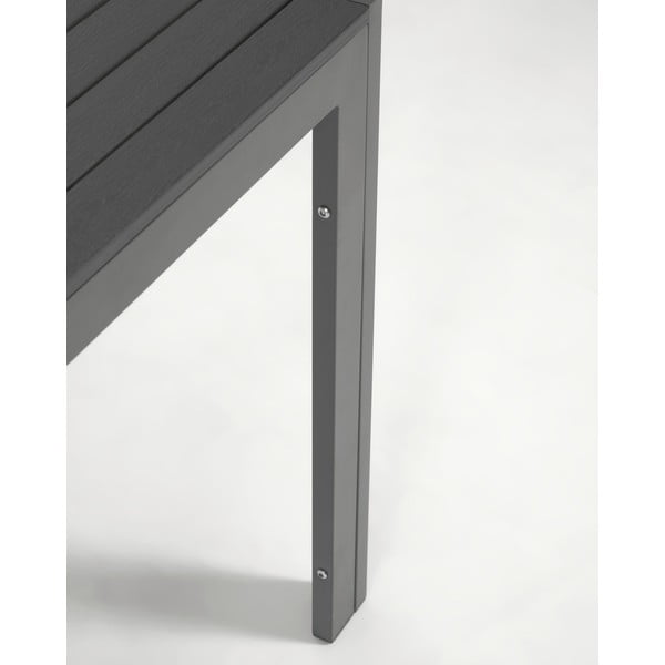 Szary aluminiowy stół zewnętrzny Kave Home Sirley, 70x70 cm-image-1