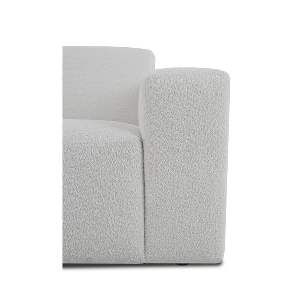 Biały narożnik z materiału bouclé (lewostronny) Roxy – Scandic-image-4