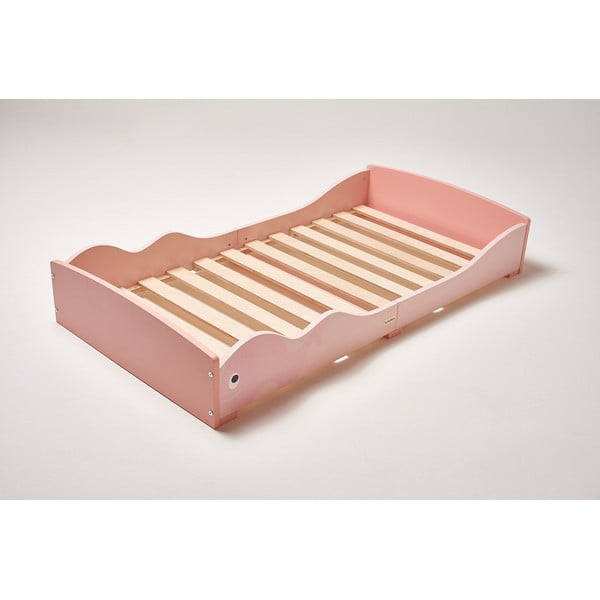 Różowe łóżko dziecięce 70x140 cm Whale – Rocket Baby-image-1