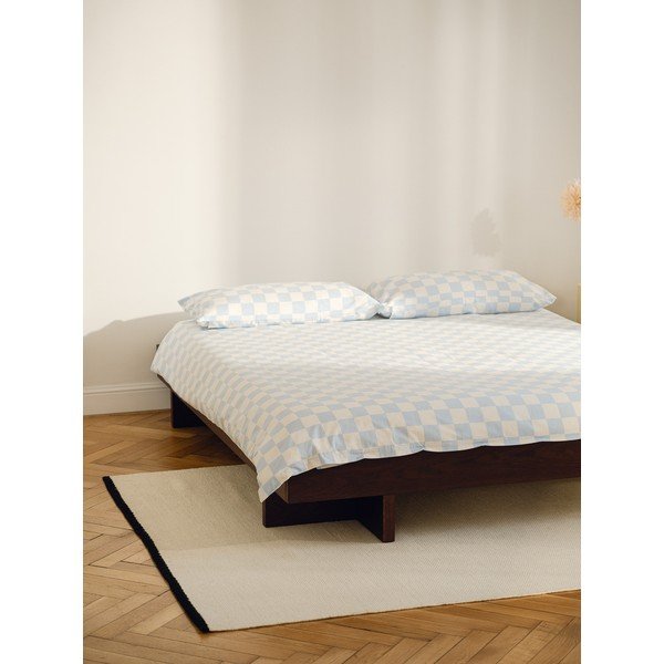 Brązowe łóżko dwuosobowe z płyty MDF w dekorze jesionu bez zagłówka ze stelażem 160x200 cm Kito – noo.ma-image-4