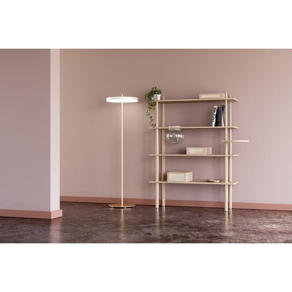 Biała lampa stojąca LED ze ściemniaczem i metalowym kloszem (wysokość 151 cm) Asteria Floor – UMAGE-image-1