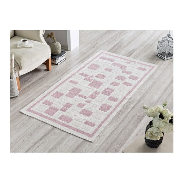 Dywan Pink Tiles, 80x200 cm