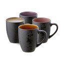 Czarne ceramiczne kubki zestaw 4 szt. 300 ml Gastro Black/Mix – Bitz