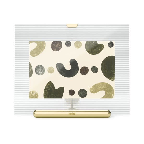 Szklana ramka stojąca w kolorze złota 16x20 cm Flute – Umbra-image-2