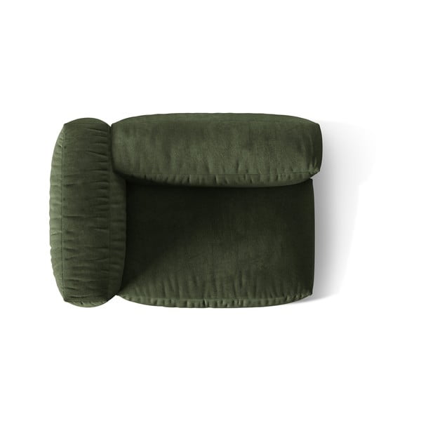 Zielony aksamitny moduł sofy (lewostronny) Martina – Micadoni -image-3