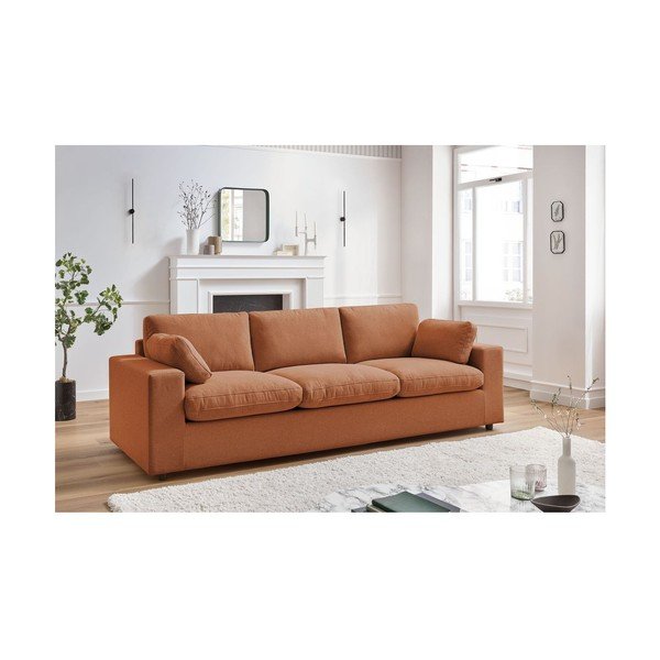 Pomarańczowa sofa 250 cm Belair – Bobochic Paris-image-1