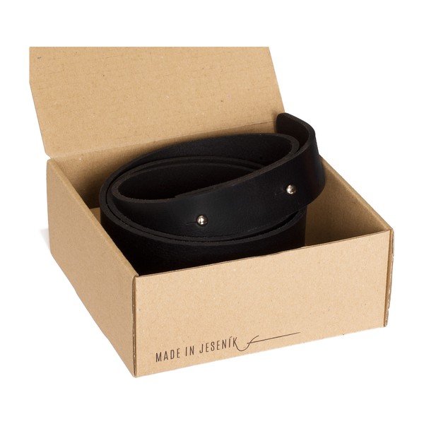 Czarny damski pasek skórzany Woox Bini Ater, M-image-3