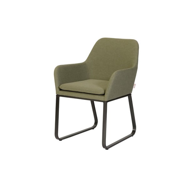 Metalowe krzesło ogrodowe w kolorze khaki Plaza – Exotan