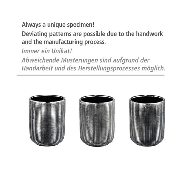 Ceramiczny dozownik do mydła w kolorze srebra 400 ml Rivalta – Wenko-image-3