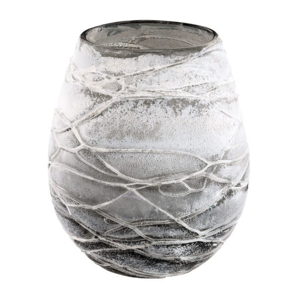 Szary wazon szklany Ego Dekor, ⌀ 21,5 cm