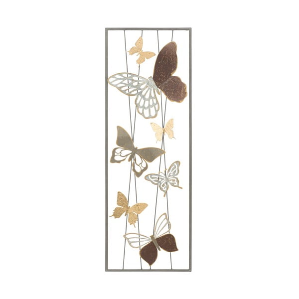 Metalowa dekoracja wisząca Mauro Ferretti Butterfly Smart A, 31x89,5 cm