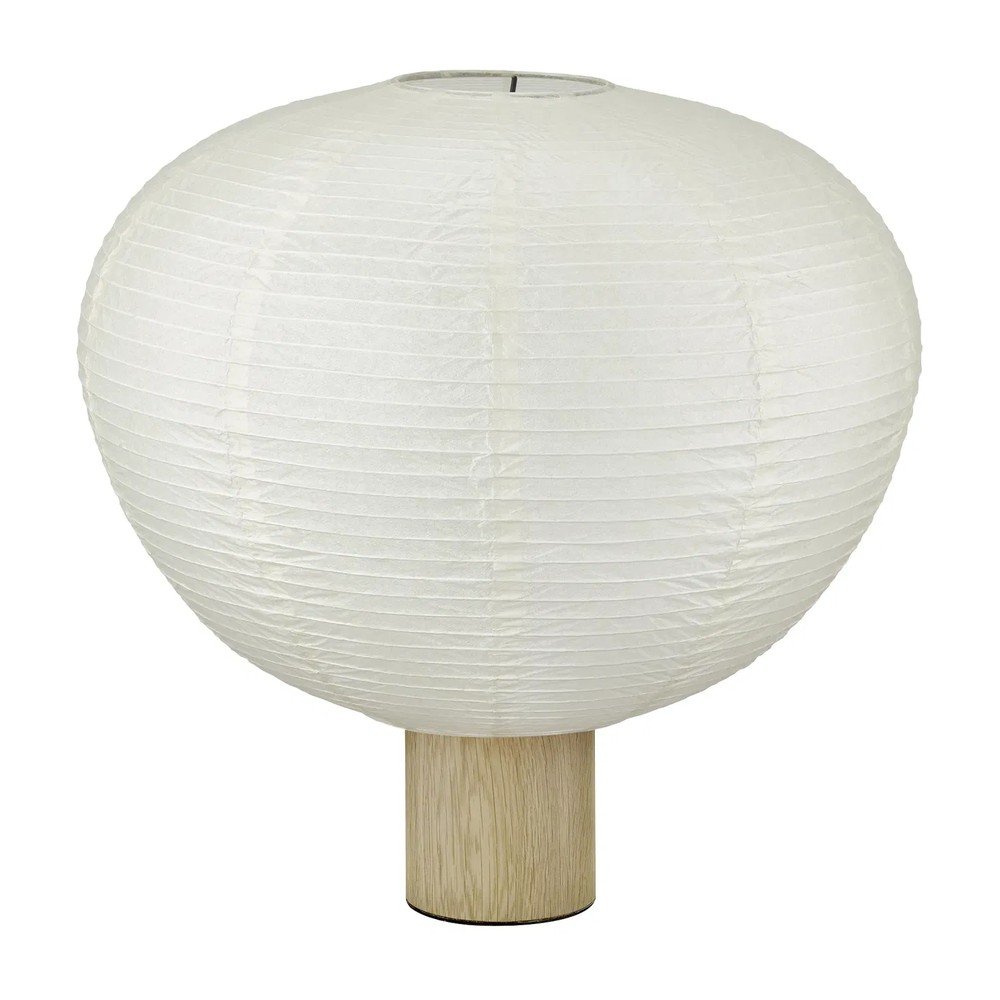 Biało-naturalna lampa stołowa z papierowym kloszem (wysokość 45 cm) Kami – Blomus