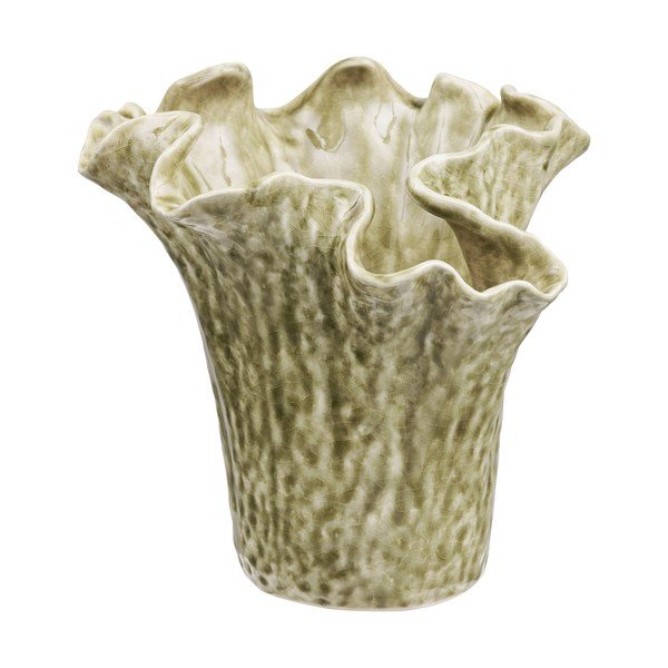 Szarobeżowy ceramiczny wazon (wysokość 23,5 cm) – House Nordic
