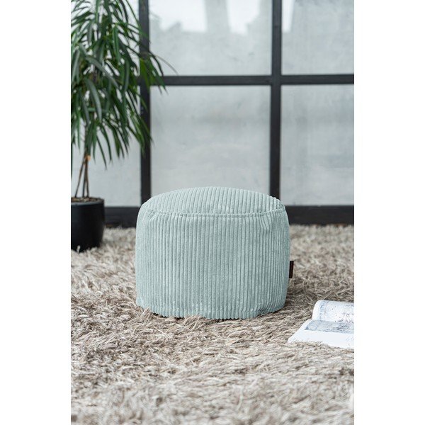 Miętowy sztruksowy worek do siedzenia Mini – SLOWDOWN-image-4