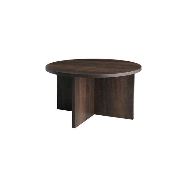 Brązowy okrągły stolik z płyty MDF ø 85 cm Poppy – Ellos Home