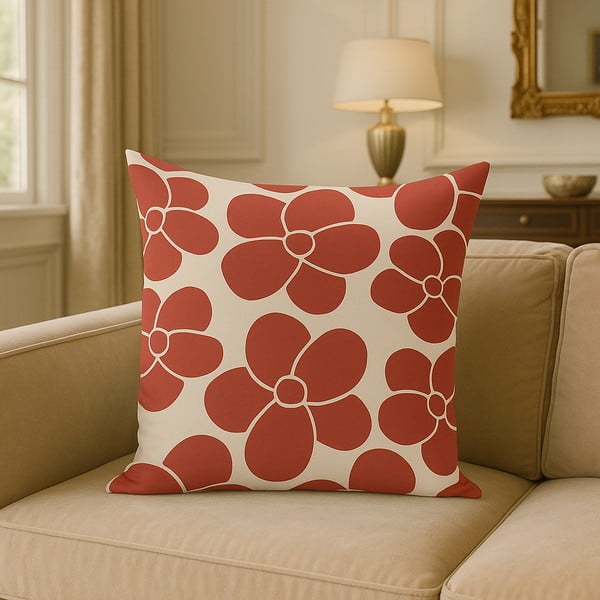 Poszewka na poduszkę 43x43 cm Red Meadow – Mila Home-image-3