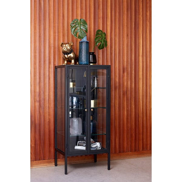 Czarna komoda Canett Nino, wys. 131 cm-image-3