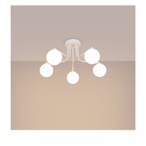 Biała lampa sufitowa Beam – Sollux-image-1