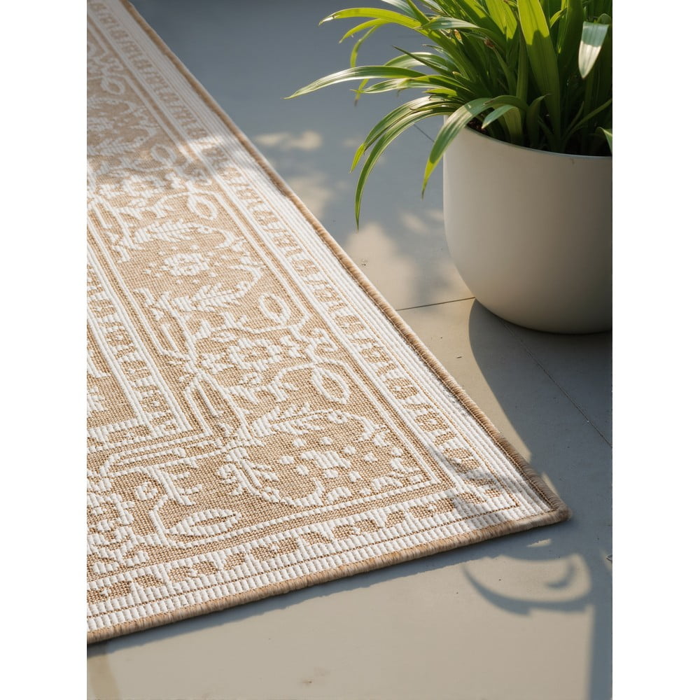 Dywan odpowiedni na zewnątrz w beżowo-śmietankowym kolorze 120x170 cm Duet Kona – NORTHRUGS (zdjęcie 9)