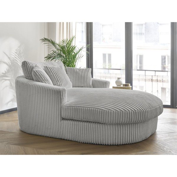 Szary sztruksowy fotel Belem – Bobochic Paris-image-1