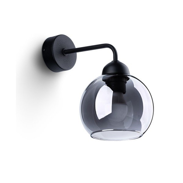 Czarny kinkiet ø 15 cm Grande – Sollux