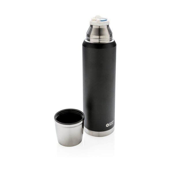Czarny termos ze stali nierdzewnej Swiss Peak, 1 l-image-2
