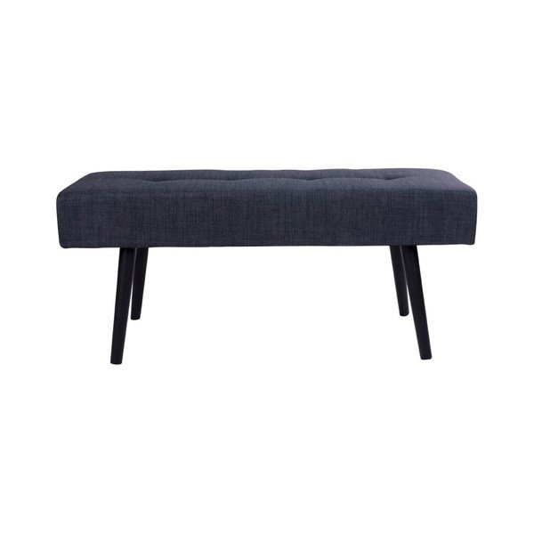 Ciemnoszara ławka House Nordic Skiby, 100x35 cm