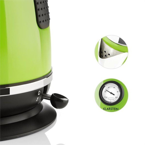 Zielony czajnik elektryczny Klarstein Aquavita Chalet-image-3